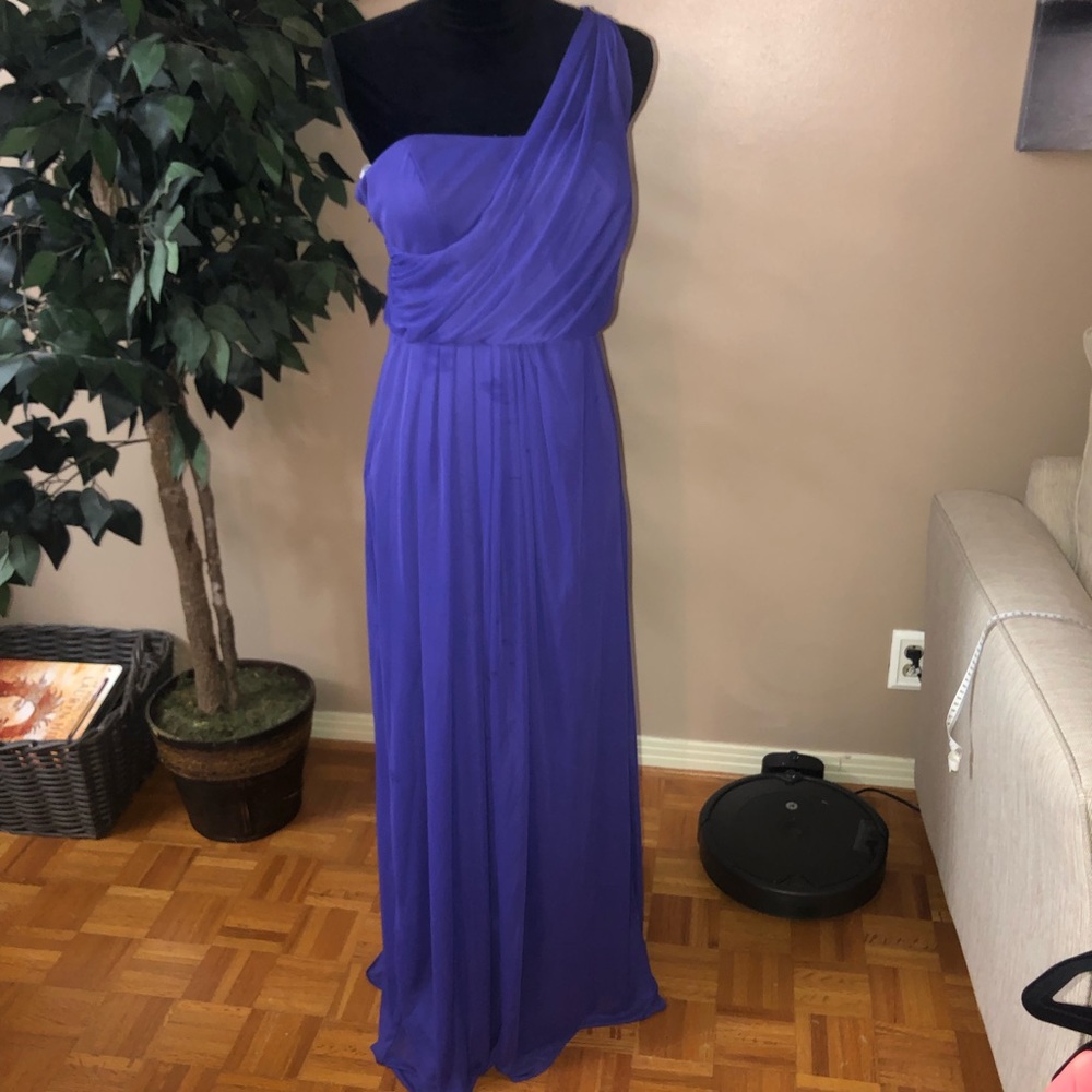 Purple one strap Davids Bridal Gown